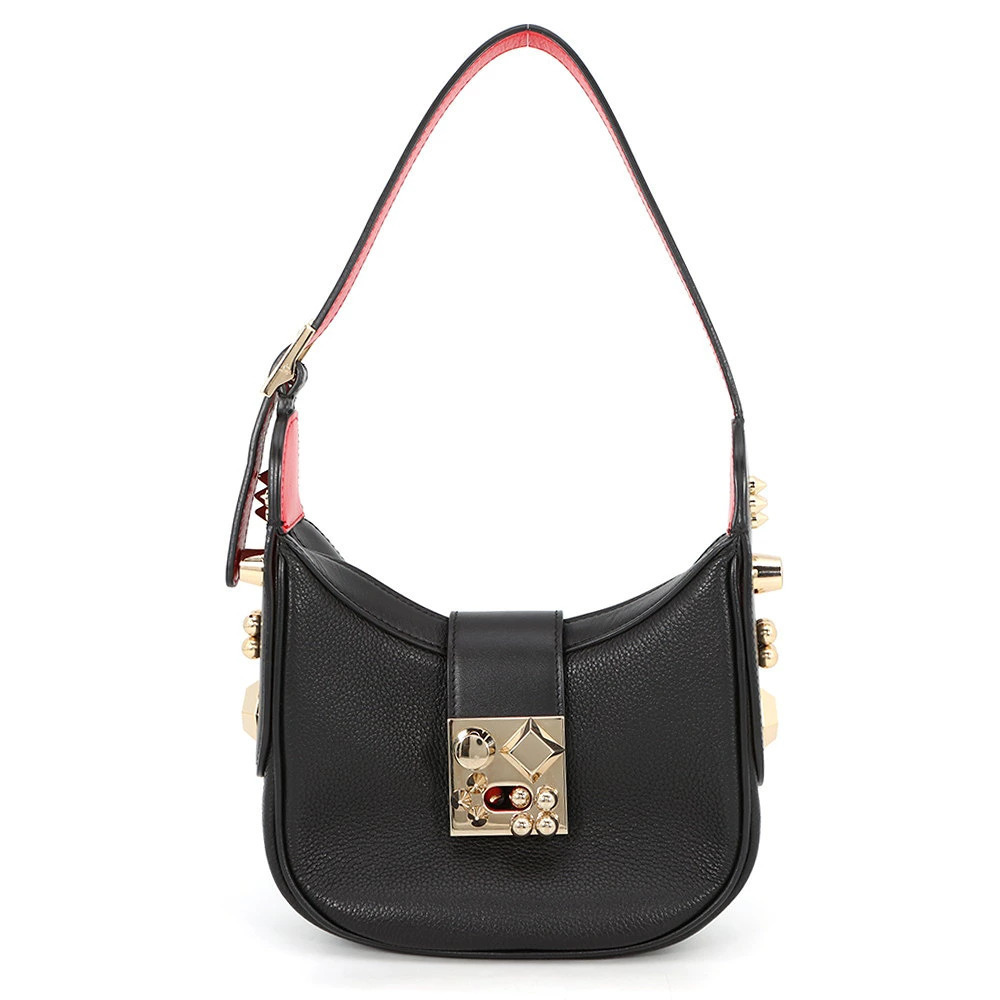 Christian Louboutin Shoulder Bag Crow Sky Leather Black